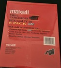 Maxell Vhs-c Hgx-gold Tc-30 Premium High Grade Blank Camcorder Tapes 8 Pack New
