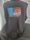Harley-davidson Women s Woodstock Sleeveless Studded Black Tank Top Size 3x