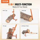 Vevor Timberjack Log Lifter 4 In 1 Log Roller 46 5 In Logging Forestry Multitool