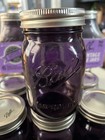 6 Purple Ball Jars Improved Mason 100th Anniversary-vtg Style Canning Pint Jars