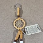 Authentic Navajo Dream Catcher Key Chain Handcrafted Brown 1 5  Diameter