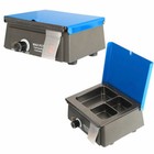 Dental Lab Electric Wax Waxer 3-well Analog Heater Melting Dipping Pot Machine