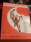 Vintage 1949 Rudolph The Red-nosed Reindeer Christmas Sheet Music Johnny Marks