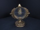 Vintage Matson Hollywood Regency Ormolu Vanity Set Mirror Brush Box Amber Jewel