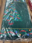 Vintage Lot Christmas Tree Paper Party Plates Tablecloth Napkins Holiday Set