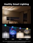  Uplighter Floor Lamp For Living Room  Rgbic Ripple Projector  Floor Lamp For 