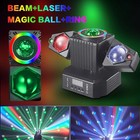 Rgbw Laser Light Led Moving Head Disco Stage Lighting Beam Dmx512 Party Dj 50w