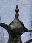  2  Islamic Arabic Brass Engraved Coffee Pot   Dallah