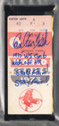 Carlton Fisk Signed Baseball 1975 Gm 6 World Series Ticket Psa dna Certified 10