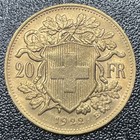 1922b 20 Francs Swiss switzerland Helvetia Gold Coin Beautiful Condition  1867oz