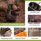 Silent Hunting Binocular Chest Pack Bino Harness Rangefinder Pouch Rain Cover