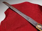Samurai Battle Kozuka W Signed Kogatana  Edo Original Tsuba Sword Antique