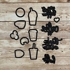 Diamond Press - Coffee   Friends - Stamp   Die Set - July 2019 - Hard To Find