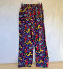 Vintage Chefwear Unisex Elastic Waist Chef Pants W colorful Chili Pepper Print
