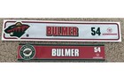 Minnesota Wild Game Used Locker Room Nameplates Nhl - Lot Of 6         