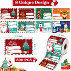 500 Pcs Christmas Gift Tags - Gift Tags For Christmas Presents   Christmas Gift