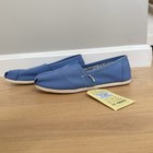 Toms Classic Blue Canvas Slip-on Shoes     Women   s 8 5     Nwt