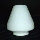 Vtg Antique Art Deco Milk Glass Light Fixture Shade 10 5  H X 9  Wide