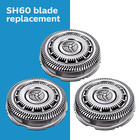 Sh60 72 Series S6000 Replacement Shaver Heads For Philips Norelco Razor  3 Blade