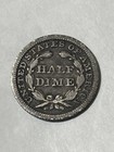 1847 Seated Liberty Half Dime Choice Fine Details Dark And Original Surfaces