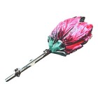 Rare Sandor Signed Vintage Pin Brooch Pink Enamel Flower Tulip Peony Gold Tone