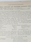 1887 Train Document Elmira Cortland   Northern Railroad Canastota Horseheads Ny 