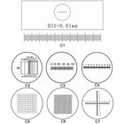 Microscope Eyepiece Measurement Calibration Slides Microscope Stage Micrometer