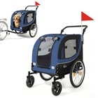 2-in-1 Bike Trailer   Pet Stroller For Dogs Up To 100 Lbs  Foldable Pet Carrier