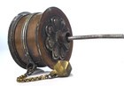 Vintage Tibetan Buddhist Copper  Brass And Silver Prayer Wheel