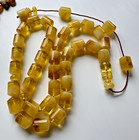 Big Natural Baltic Amber 96g  Honey Color Islamic Prayer Rosary 33 Beads Tasbih