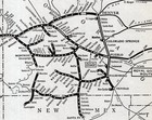 1938 Antique Denver And Rio Grande Western Railroad Map Vintage Railway  2951