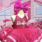 Barbie Dress For Party  Barbie Tutu  Barbie Outfit barbie Party  Barbie Bow