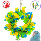 Bonka Bird Toys 810 Small Bowtie Ring Snuggle Hide Swing Parrot Cage Toy Budgie