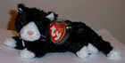 Ty Beanie Baby - Booties The Black   White Cat 8  New Mwmts Plush Stuffed Animal