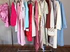 Vtg Dress Lot Clothing Lot Tops Pant Dresses Skirts Coats Resellers 60 s-80 s