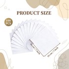100 Pcs7x7 Inches Cotton Fabric Squares Precut Quilting Fabric Bundles White    