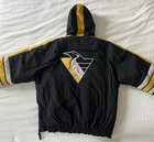 Vintage Starter Nhl Pittsburgh Penguins Pullover Hoodie Jacket Size Xl 