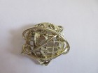     1964 Worlds Fair New York Unisphere Pin Brooch  Gold-tone 
