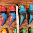 Vintage Plastic Blow Mold 17 Parrot Tropical String Light Covers Rv Camper Patio