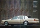 1995 Lincoln Town Car Large Brochure W  Interior   Exterior Paint Chips - Mint 
