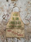 Vintage 50s 60s Apron Antique Lumber Mid Century Hardware
