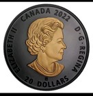 2022 Sea Otters Canada 999 Gold   Rhodium Gilded 1oz 9999 Silver Coin W Box coa 