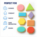 Ateco 4845 24-pc Geometric Cookie Cutter Set Stainless Steel Shapes New