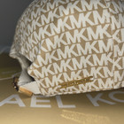 Michael Kors Women s Hat Size Os Bone Optic White Mk Logo Baseball New  88 