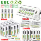 Ebl 1 2v Aa Aaa Ni-mh Rechargeable Batteries 2300 2800mah   Optional Charger Lot