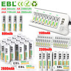 Ebl  Aa Aaa Rechargeable Batteries 1100 2300 2800mah Ni-mh Battery  charger Lot