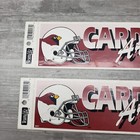 Vintage Nfl Arizona Cardinals Circa 1990s Team Logo Football Bumper Sticker  2 