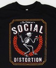 Social Distortion T-shirt Punk Rock Skeleton Logo Adult Mens   Black New 