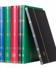Lighthouse Hardcover Stamp Album Stockbook With 16 Black Pages  Green  Ls4 8