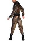 Combinaison Latex Caoutchouc Sexy Cosplay Smoke Grey Hoodies Bodysuit 0 4mm